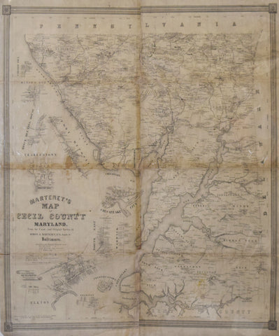 Simon J. Martenet  Martenet’s Map of Cecil County Maryland…