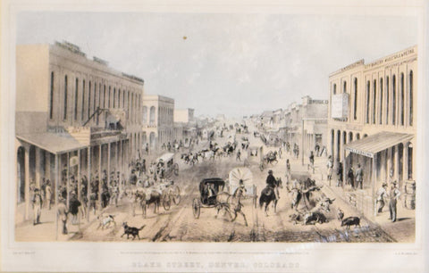Alfred E. Mathews (1831-1874), Blake Street, Denver, Colorado