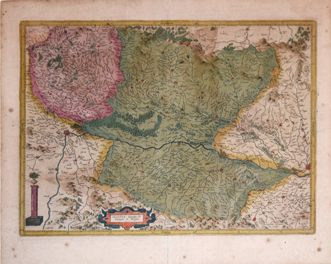Gerard Mercator (1512-1594), Alsatia Superior cu Suntgoia & Brisgoia