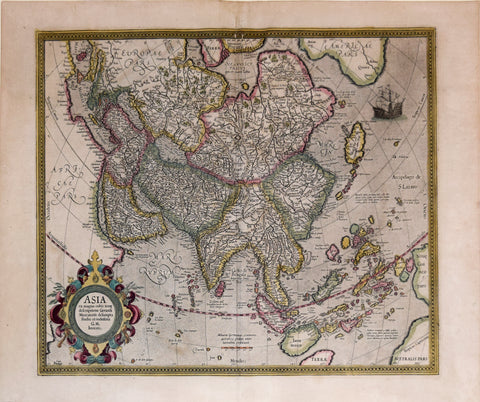 Gerard Mercator (1512-1594) , Asia ex Magna Orbis Terre Descriptione Gerardi Marcatoris..