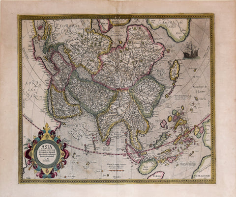 Gerard Mercator (1512-1594) , Asia ex Magna Orbis Terre Descriptione Gerardi Marcatoris..