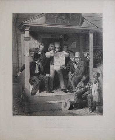 Richard Caton Woodville (1825-1855), after, Mexican News