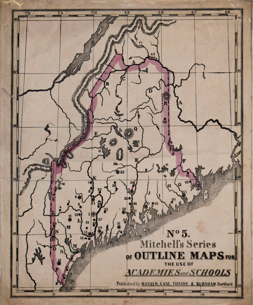 Map of Louisiana, Mississippi, and Arkansas by Samuel Augustus Jr MITCHELL  on Argosy Book Store