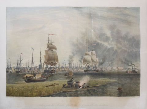 William James Bennett (1787-1844), Mobile, taken from the marsh opposite the city near Pinto's Residence