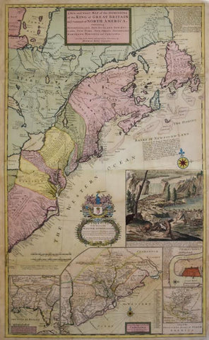 Herman Moll (1654-1732), A New and exact Map of the Dominions of the King of Great Britain on ye Continent of North America...