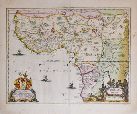 Jan Jansson (Dutch, 1588-1644), Nigritarum Regnum
