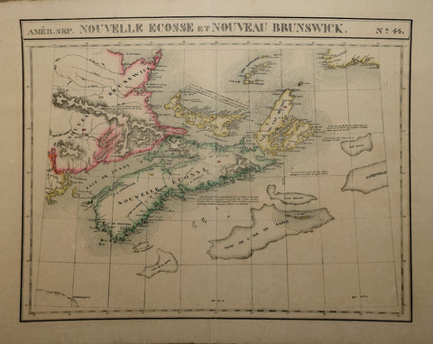 Philippe Vandermaelen (1795- 1869))  Nouvelle Ecosse et Nouveau Brunswick No. 44