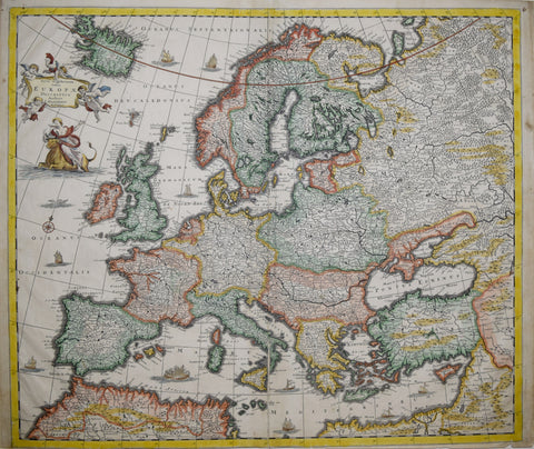 Justus Danckerts (Dutch, 1635-1701), Nova et Accurata totius Europae...