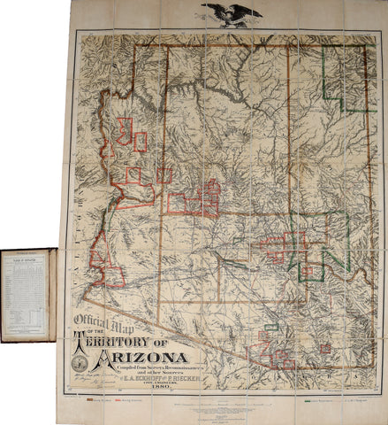 Emil A. Eckhoff and Paul Riecker, Map of the Territory of Arizona