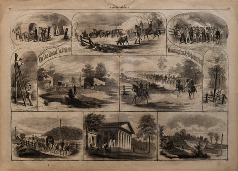 Harper's Weekly, On the Road between Washington and Alexandria