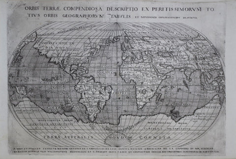 Guillaume de Nautonier (French, 1560-1620), Orbis Terrae Compendiosa Descriptio...