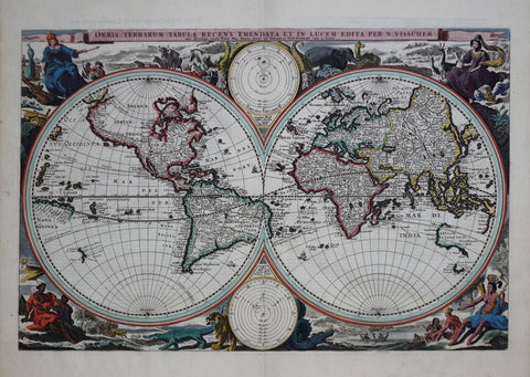 Nicolaes Visscher I (1618-1679),  Orbis Terrarum Tabula Recens Emendata...