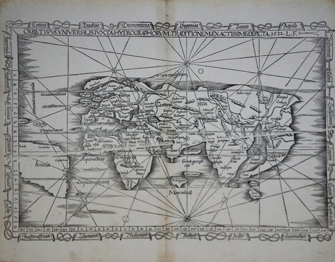 Fries, Laurent (ca, 1485-1532), Orbis Typus Universalis Hydrographorum Traditionem...