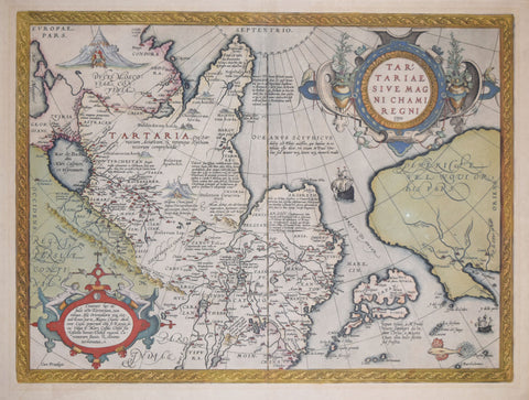 Abraham Ortelius (1527-1598), Tartariae Sive Magni Chami Regni typus