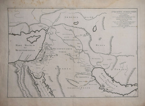 Guillaume De L’Isle (1675-1726) & Joseph Nicolas De L’Isle (1688-1768), Paradisi Terrestris et Circumjacentium Regionum Situs..Opus Posthumum Guillemi De L’Isle