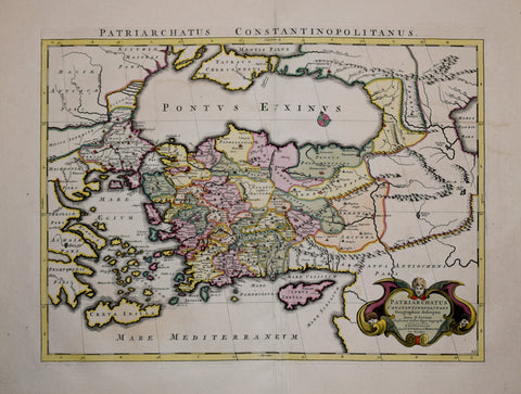 Jean Covens & Corneille Mortier, after Nicolas Sanson, Patriarchatus Constantinopolitani Geographica descriptio