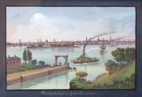 Nicolino Calyo (1799-1884), Philadelphia from Camden