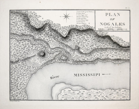 George Henri Victor Collot Plan of Nogales. (Vicksburg, Mississippi)