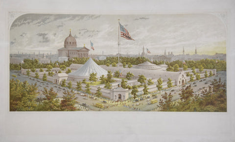 James Fuller Queen (1820 or 21-1886), Buildings of the Great Central Fair.. Logan Square,Philadelphia, June 1864