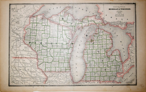 George F. Cram (1842-1928),  Michigan and Wisconsin
