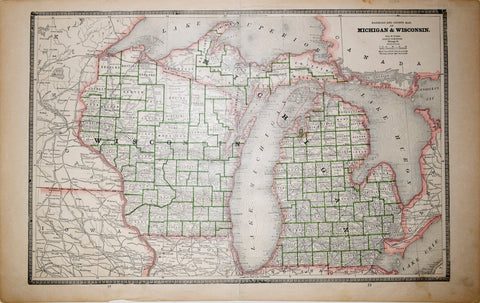George F. Cram (1842-1928), Michigan and Wisconsin