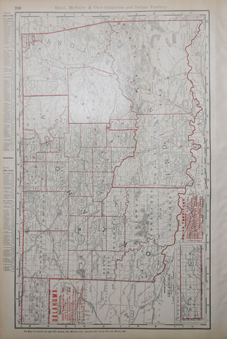 Rand McNally & Co., Oklahoma with Railroads