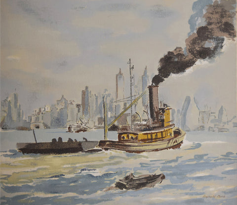 Reginald Marsh (1898-1954), [A Tugboat on the East River]
