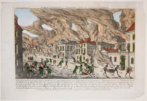 Franz Xaver Habermann (1721-1796), Representation du feu terrible a Nouvelle Yorck