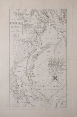 George Louis Le Rouge (fl. 1740-1780), Riviere et Detroit de D'Awfoskee en Caroline Meridle. Par le Cape. Gascoigne . . . 1776