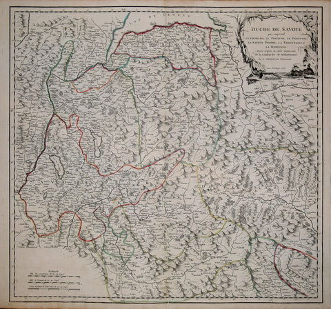 Giles (1688-1766) and Didier (c.1723-1786), Robert de Vaugondy Duche de Savoye qui comprend le Chablais