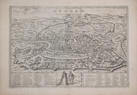 Georg Braun (1541-1622) & Franz Hogenberg (c.1538-1590), Roma