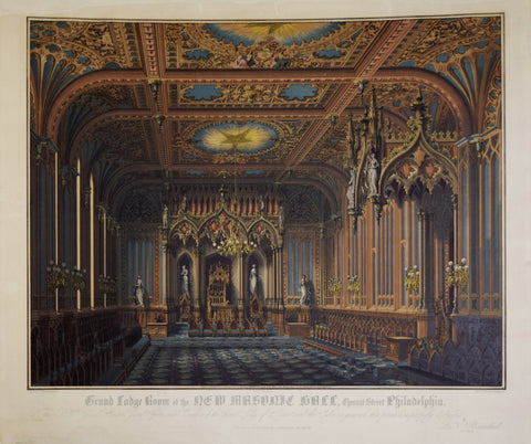 Max Rosenthal (1833-1918), Grand Lodge Room of the New Masonic Hall…