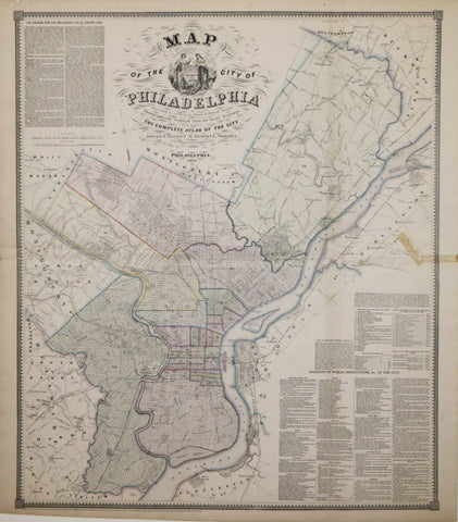 Samuel Smedley, Map of the City of Philadelphia...Photographically reduced from Large Drawings…