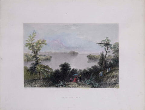 William Henry Bartlett (1809-1854), artist, Saratoga Lake (New York)