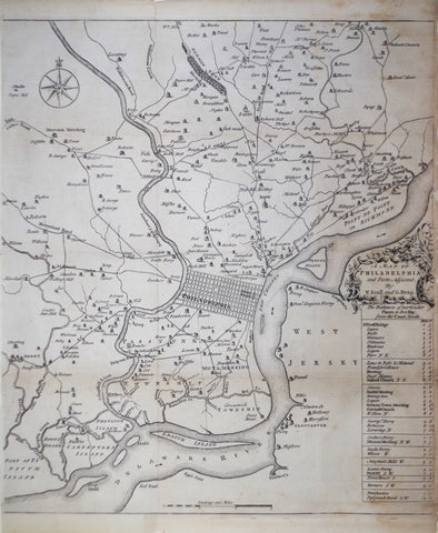 Nicholas Scull (1686-1762) & George Heap (1714-1752), A Map of Philadelphia and Parts Adjacent...