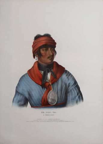 Thomas McKenney (1785-1859) & James Hall (1793-1868), Se-Loc-Ta, A Creek Chief