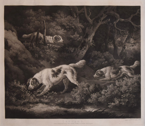 George Morland (1763-1804), after, Setters