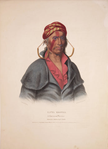 Thomas McKenney (1785-1859) & James Hall (1793-1868), Shawanoe Warrior, Payta Kootha