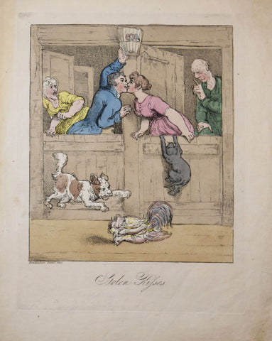 Thomas Rowlandson (British, ca. 1756-1827), Stolen Kisses