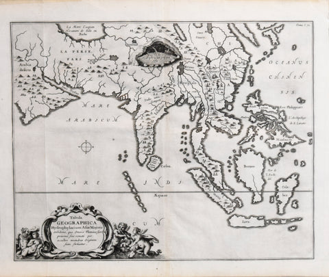 Athanasius Kircher (German, 1602-1680), Tabula Geographica Hydrophylacium Asiae Majoris