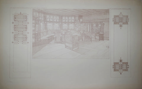 Frank Lloyd Wright (1867-1959), B. Harley Bradley House, Tafel XXII