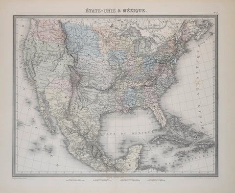 Ambroise Tardieu (1788-1841) & Alexandre Vuillemin (1812-1880), Etats - Unis & Mexique