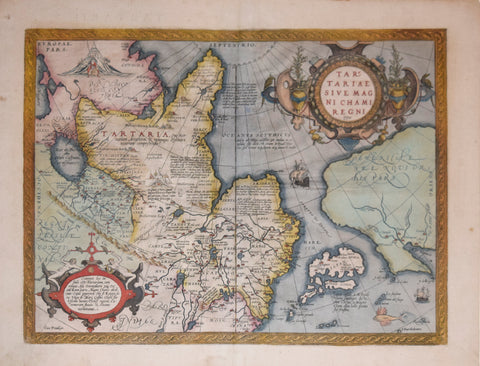 Abraham Ortelius (1527-1598), Tartariae Sive Magni Chami Regni typus