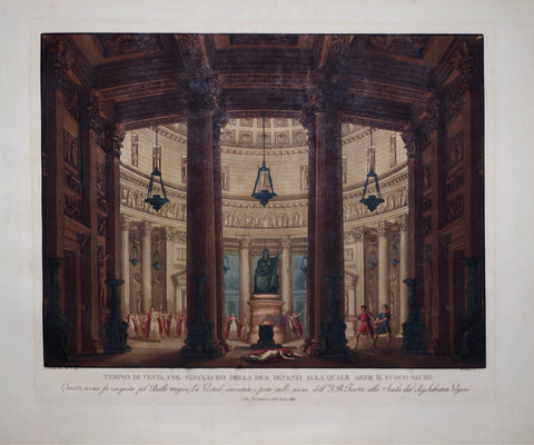 Alessandro Sanquirico (1777-1849), Tempio di Vesta