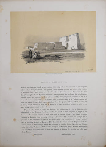 David Roberts (1796-1864), Temple of Dakke in Nubia