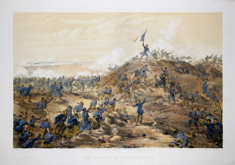 William Simpson (1823-1899), Illustrator, The Attack on the Malakoff