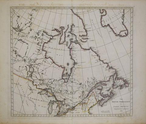 Mathew Carey (1760-1839), The British Possessions in North America from the latest Authorities 1814
