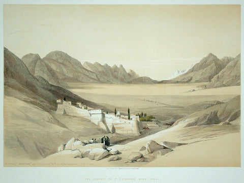 David Roberts (1796-1864), The Convent of St Catherine Mount Sinai
