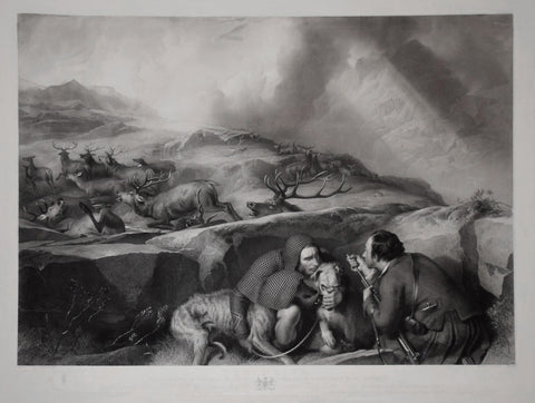 Sir Edwin Henry Landseer (1802-1873) and Thomas Landseer (1795-1880), The Drive: shooting deer on the pass; scene in the Black Mount, Glen-Urchy Forest