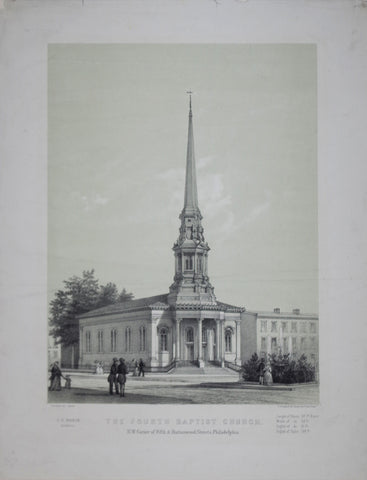 James Fuller Queen (1821-1886) The Fourth Baptist Church..Philadelphia